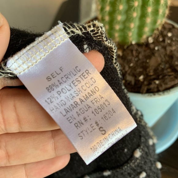 ANDREW knit polka dots sweater 3/4 bell sleeve - Picture 16 of 16